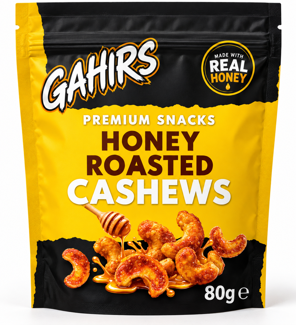 GAHIRS Honey Roasted Cashews – 80g